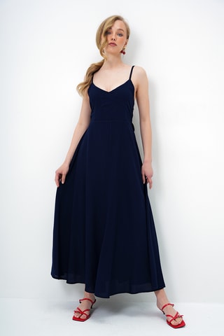 Robe longue - Bleu marine