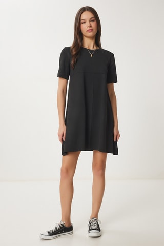 Abito a trapezio - Nero