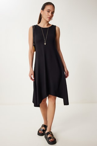 Abito a trapezio  - Nero