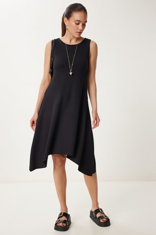 Abito a trapezio  - Nero