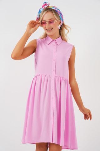 Abito a camicia - Rosa