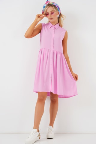 Abito a camicia - Rosa