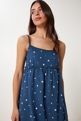 Abito taglio dritto - Navy