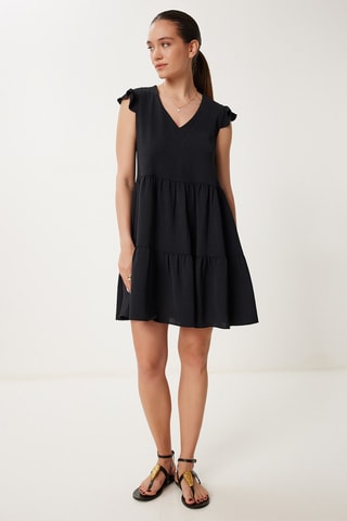 Abito a trapezio - Nero
