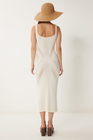 Robe droite - Ecru