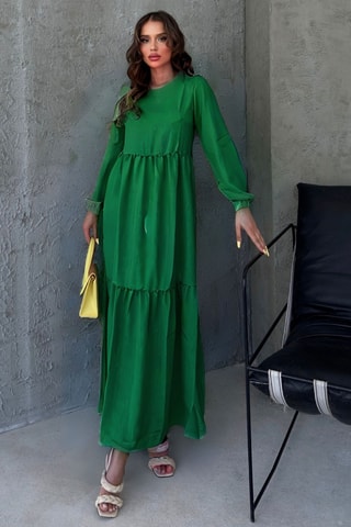 Vestido comprido - Verde-claro