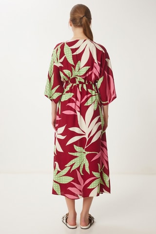 Vestido comprido - Bordô