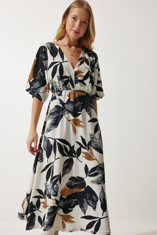 Robe midi - Ecru