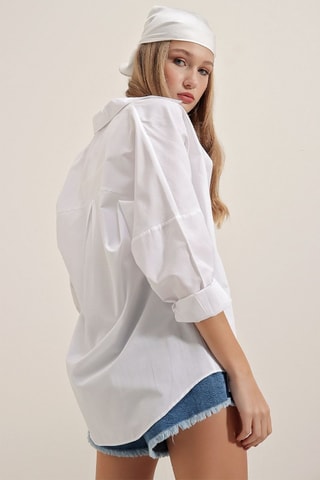Camicia oversize - Bianco