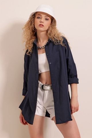 Camicia oversize - Navy