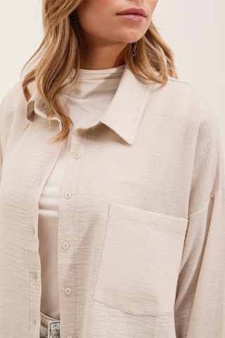 Camicia oversize - Beige