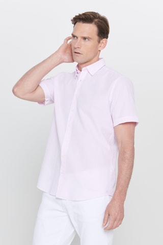 Camisa slim - Rosa