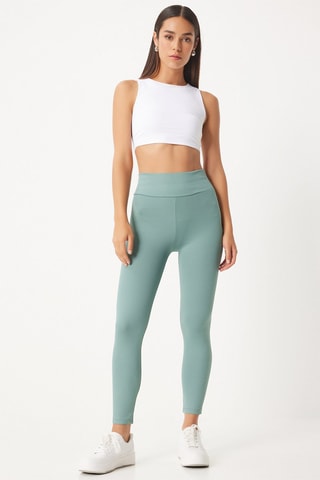 Leggings cintura subida - Verde água