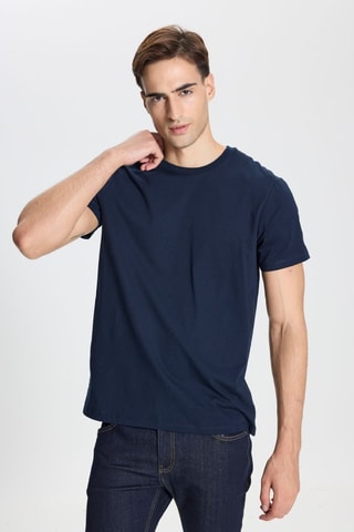 T-shirt slim - Azul-marinho