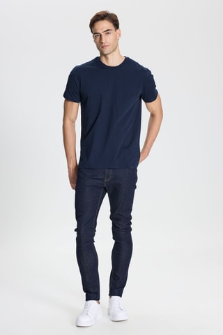 T-shirt slim - Azul-marinho