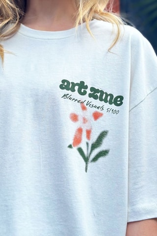 T-shirt oversize - Branco