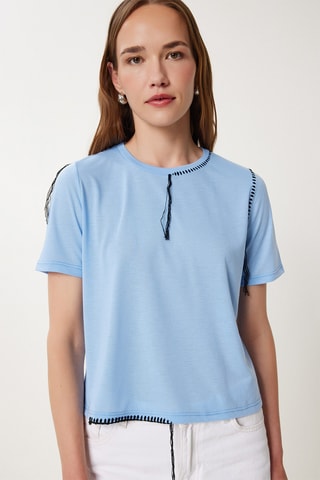 T-shirt - Azul-celeste