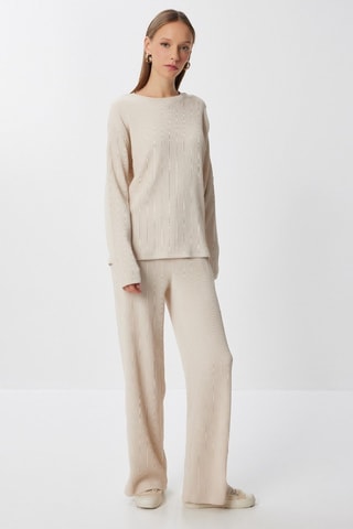 Maglia e pantaloni - Beige