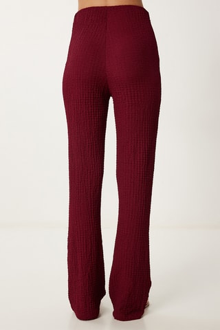 Pantaloni a vita alta e top - Bordeaux