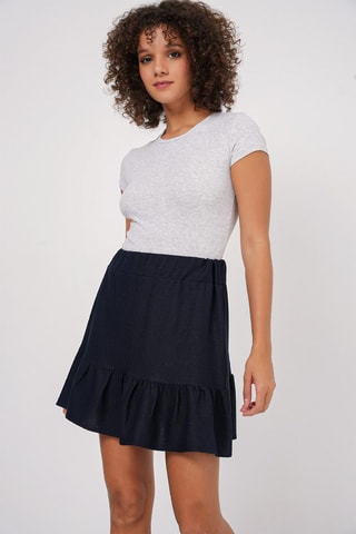 Gonna con volant - Navy