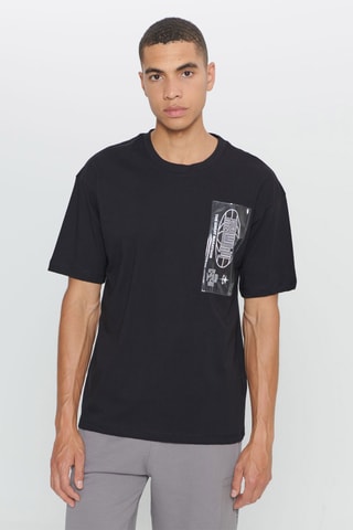 T-shirt loose - Preto