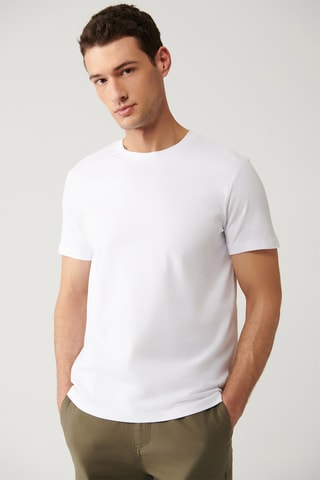 2 t-shirts regular - Branco