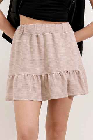 Gonna a campana - Beige