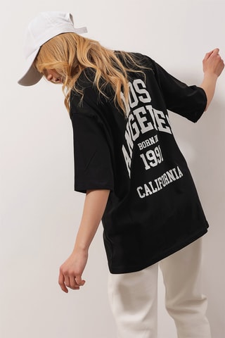 T-shirt oversize - Preto