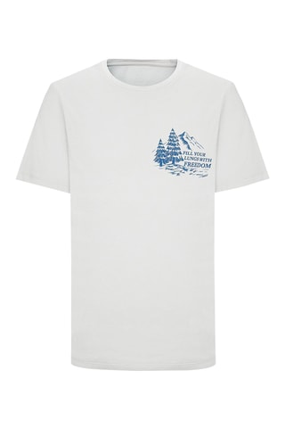 T-shirt regular - Cinzento-claro