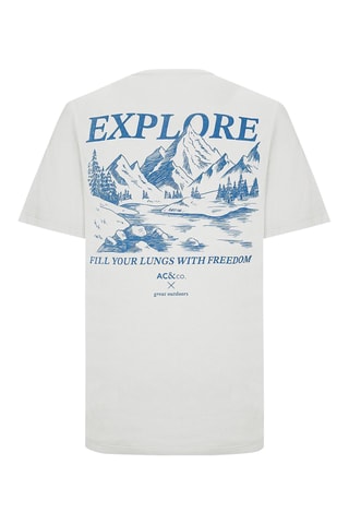 T-shirt regular - Cinzento-claro