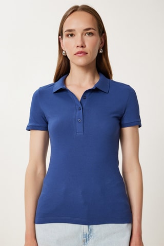 Polo - Azul-cobalto