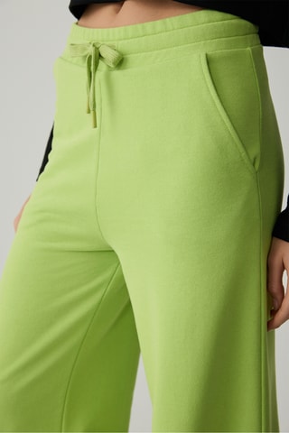 Calças wide legs - Verde