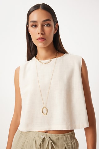 Blusa - Nude