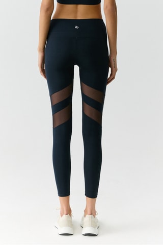 Leggings de cintura subida - Azul-marinho