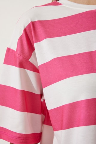 T-shirt - Branco e rosa