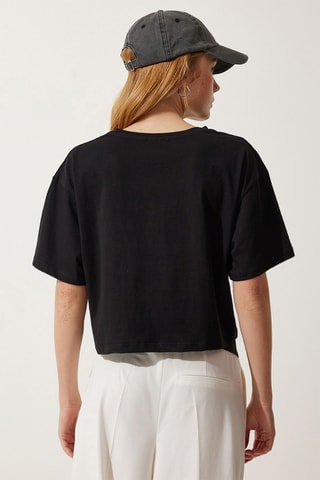 T-shirt cropped - Nero