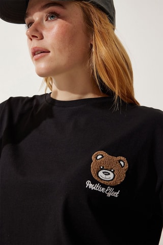 T-shirt cropped - Nero