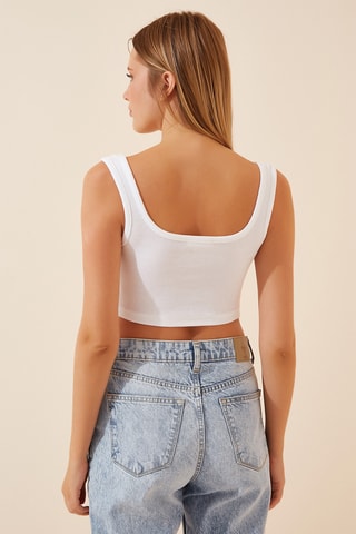 2 crop top - Nero e bianco