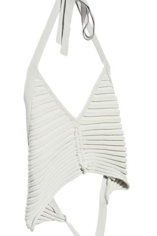 Crop top - Cinzento-claro