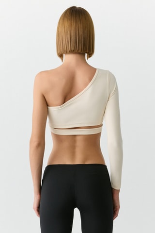 Crop top assimétrico - Cru