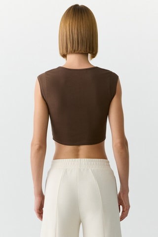 Crop top - Marrone