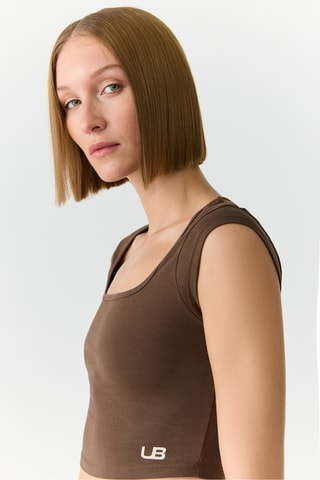Crop top - Marrone
