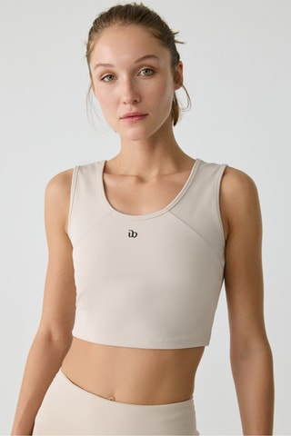 Camisola de alças - Cru