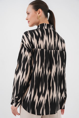 Camicia oversize - Nero
