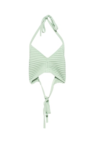 Crop top - Verde-água