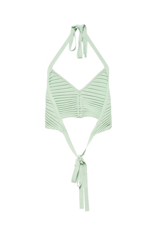 Crop top - Verde-água