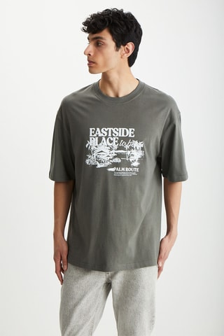 T-shirt - Cinzento-escuro