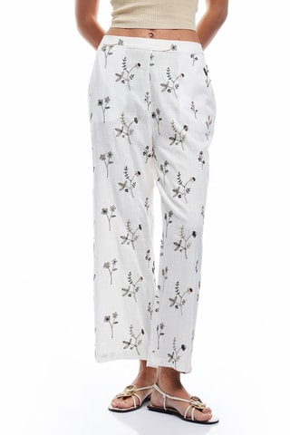 Calças wide legs - Branco