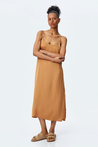 Abito midi - Marrone chiaro