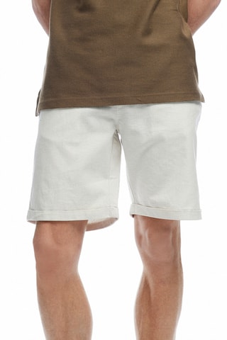 Bermudas em linho - Cru